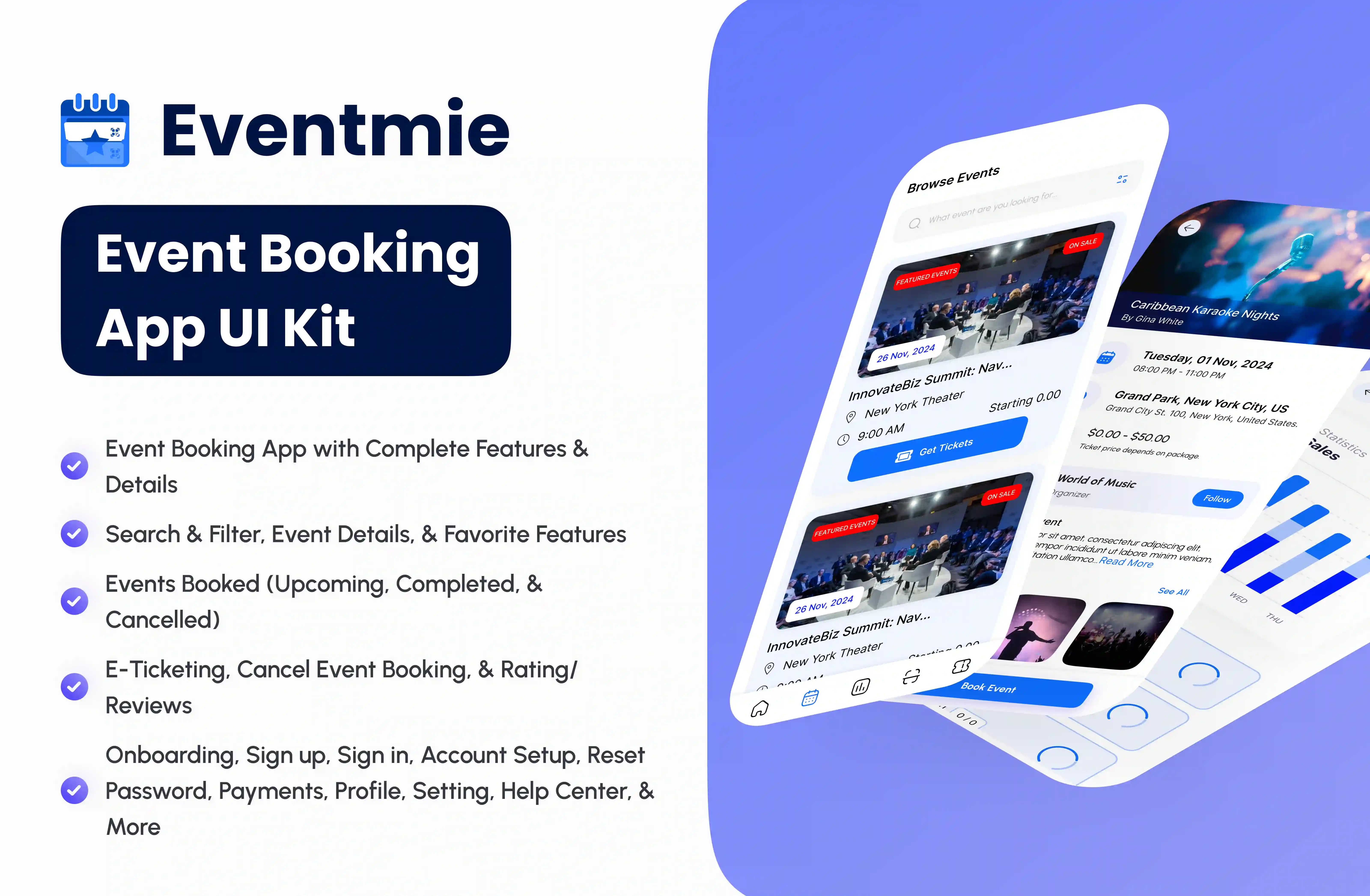 Event Booking App with Complete Features & Details