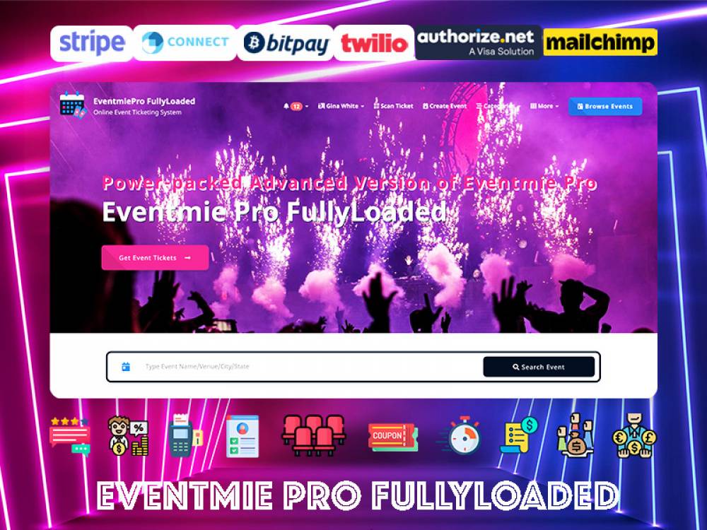Eventmie Pro Fullyloaded with Advanced Custom Addons